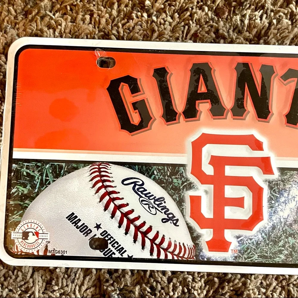NEW MLB San Francisco Giants License Plate Baseball Metal Sign